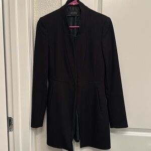 Black Zara Knee Length Jacket - Dressy jacket